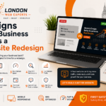 Business owner reviewing an outdated website before a redesign