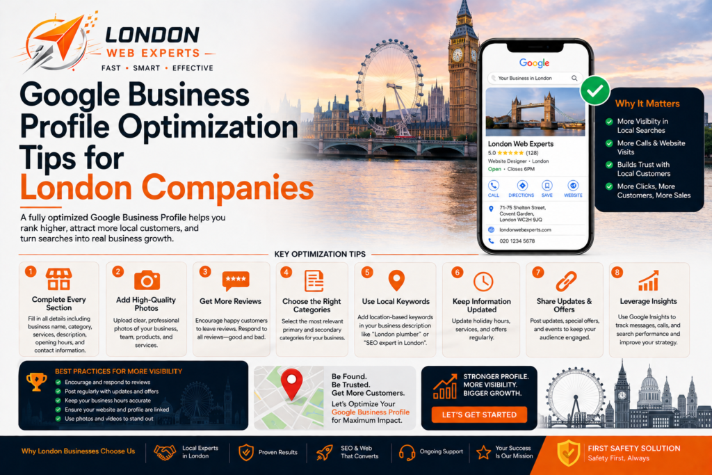 Google Business Profile optimization for London companies
